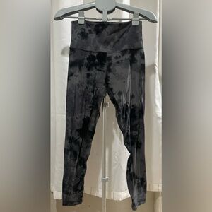 lululemon athletica Black Tie-Dye Leggings